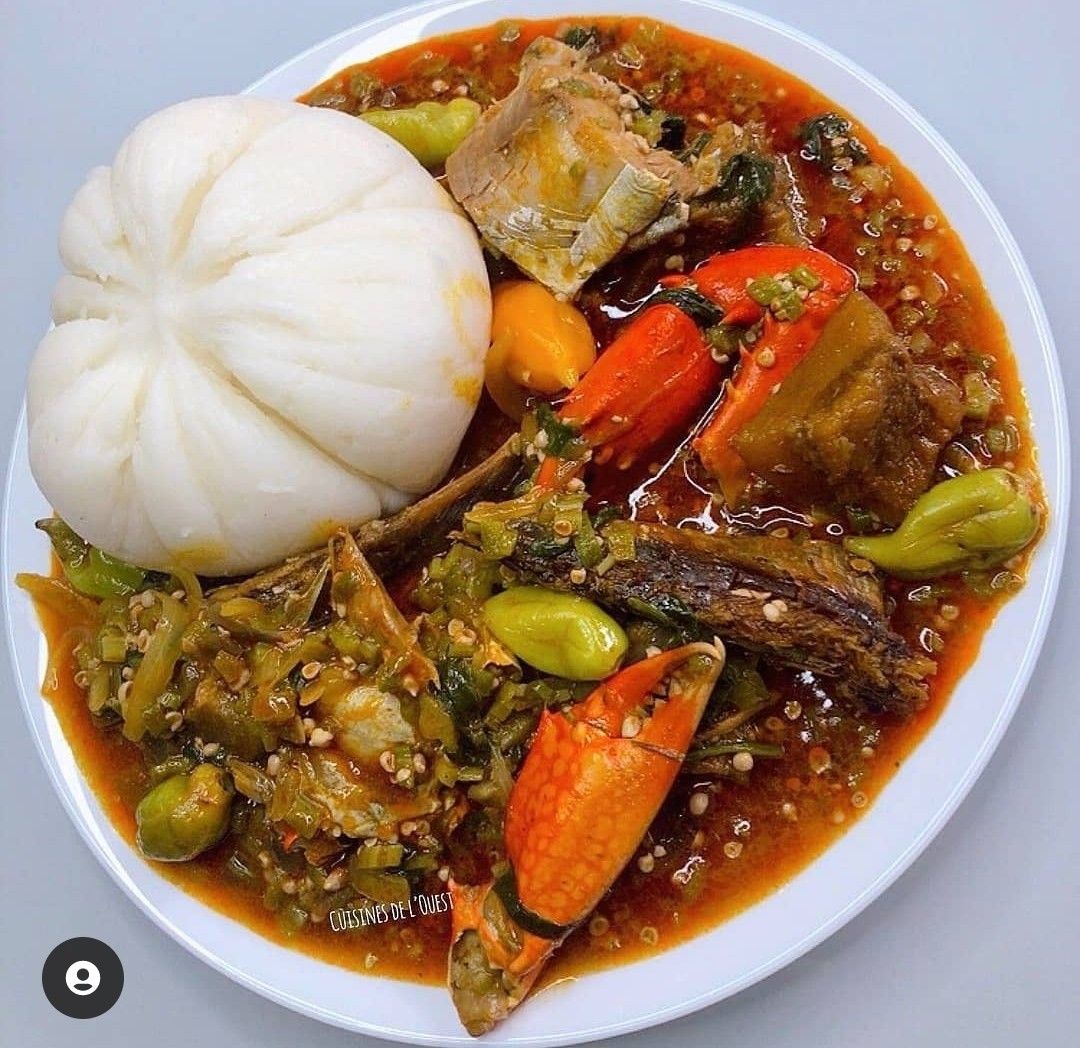 Banku and Okro Stew